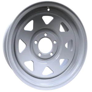 Envy Wheels – TRAILER STEEL SPOKE – White – 15″x6″ 0mm – All weather Wheels – 200WS-15545